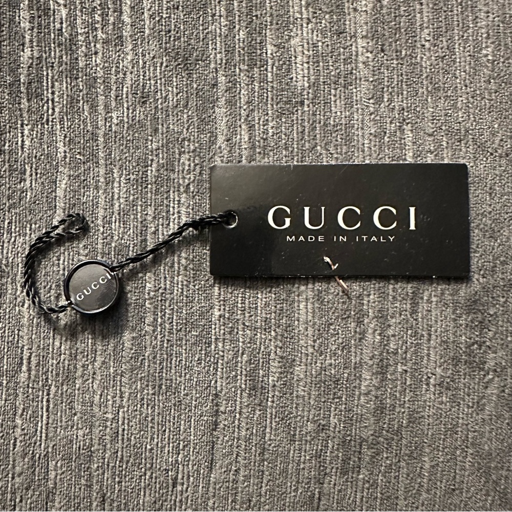 Gucci Black Leather Gloves with signature GG logo - Picture 9 of 11